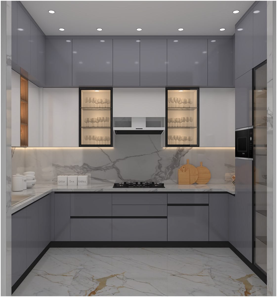 German-Engineered Modular Kitchen Interior in Dhaka